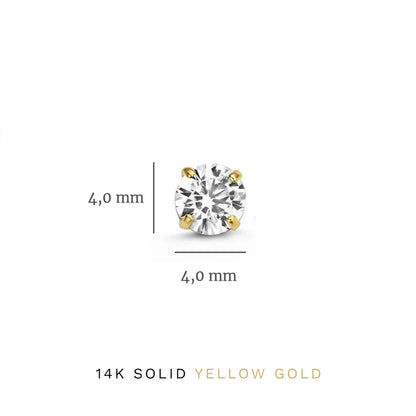 Dara Brillane Stein Ohrringe Set | Gold
