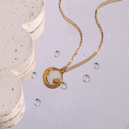 Evangeline Lunar Gold Halskette