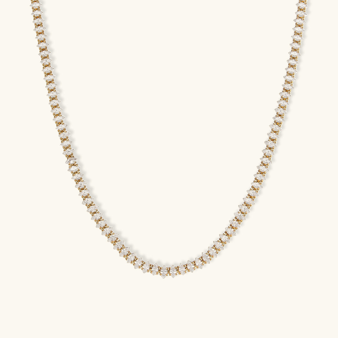 Wisteria Diamant Tennis Halskette